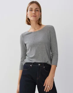 Basicshirt Kirosa Soft Grijs Online Bestellen*OPUS Fashion