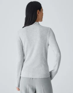 Basic Shirt Sasemin Grijs Online Bestellen*OPUS New