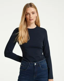 Basic Shirt Smilla Blauw Online Bestellen*OPUS Online