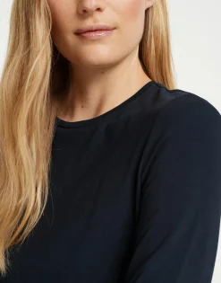 Basic Shirt Smilla Blauw Online Bestellen*OPUS Online
