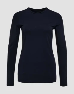 Basic Shirt Smilla Blauw Online Bestellen*OPUS Fashion