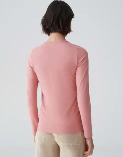 Basic Shirt Smilla Roze Online Bestellen*OPUS Cheap