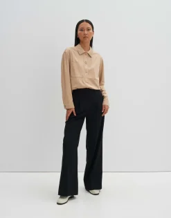 Blouse Met Lange Mouwen Zelura Beige Online Bestellen*OPUS Best Sale