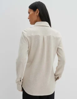 Blouse Met Lange Mouwen Zunara Beige Online Bestellen*OPUS Best