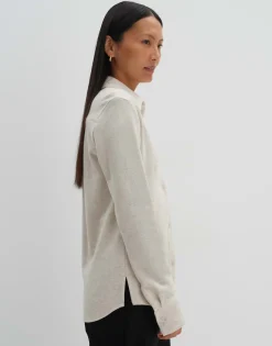 Blouse Met Lange Mouwen Zunara Beige Online Bestellen*OPUS Best
