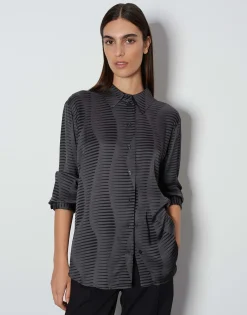 Blouse Met Print Zauryn Grijs Online Bestellen*OPUS Best Sale