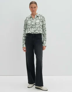 Blouse Met Print Zeline Groen Online Bestellen*OPUS Online
