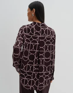 Blouse Met Print Zeline Rood Online Bestellen*OPUS Sale