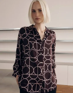 Blouse Met Print Zeline Rood Online Bestellen*OPUS Sale