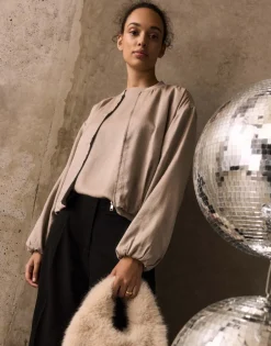 Bomber Jaletta Bruin Online Bestellen*OPUS Discount