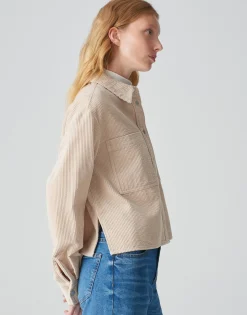 Corduroy Bloes Falba Beige Online Bestellen*OPUS Best Sale