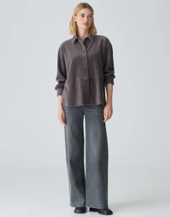 Corduroy Bloes Flevo Grijs Online Bestellen*OPUS New