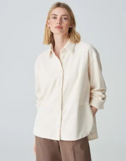 Corduroy Bloes Flevo Wit Online Bestellen*OPUS Hot
