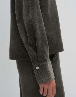 Corduroy Bloes Zortney Detail Groen Online Bestellen*OPUS Online