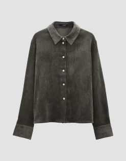 Corduroy Bloes Zortney Detail Groen Online Bestellen*OPUS Online