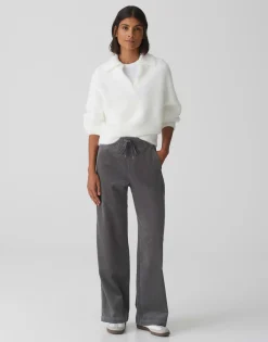 Corduroy Broek Mileni Track Grijs Online Bestellen*OPUS Online