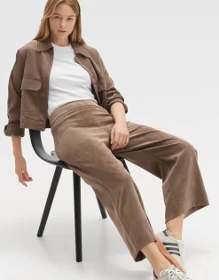 Corduroy Broek Misha Babycord Bruin Online Bestellen*OPUS Cheap