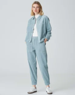 Corduroy Broek Myha Corduroy Blauw Online Bestellen*OPUS Sale