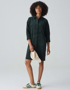 Corduroy Jurk Wedelia Groen Online Bestellen*OPUS Sale