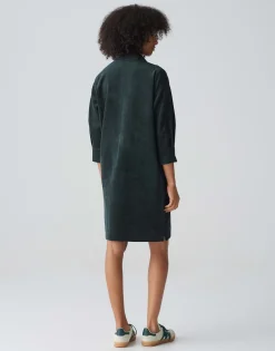 Corduroy Jurk Wedelia Groen Online Bestellen*OPUS Sale