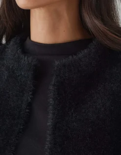 Faux-fur Bodywarmer Desto Zwart Online Bestellen*OPUS Clearance