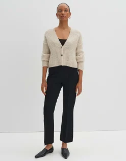 Flared Pants Curinna Detail Zwart Online Bestellen*OPUS Flash Sale
