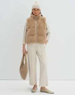 Gebreide Muts Beky Fluffy Beige Online Bestellen*OPUS Flash Sale