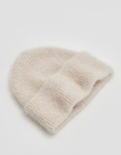 Gebreide Muts Beky Fluffy Beige Online Bestellen*OPUS Flash Sale