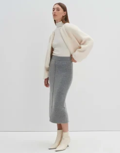 Gebreide Rok Onitti Grijs Online Bestellen*OPUS Outlet