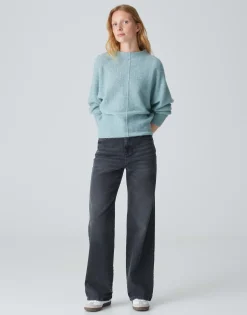 Gebreide Trui Pahuma Soft Blauw Online Bestellen*OPUS Store