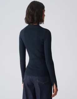 Gebreide Trui Peffo Blauw Online Bestellen*OPUS Hot