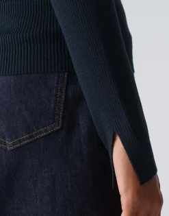 Gebreide Trui Peffo Blauw Online Bestellen*OPUS Hot