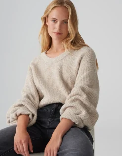 Gebreide Trui Plimma Beige Online Bestellen*OPUS Best Sale