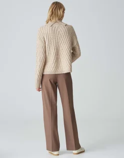 Gebreide Trui Plinea Beige Online Bestellen*OPUS Clearance