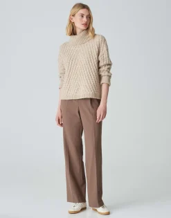 Gebreide Trui Plinea Beige Online Bestellen*OPUS Clearance