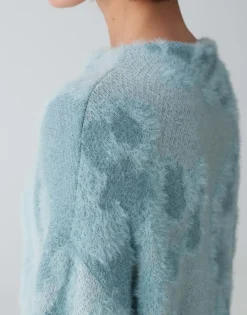 Gebreide Trui Plumi Blauw Online Bestellen*OPUS Sale