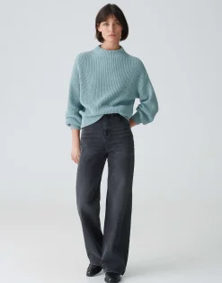 Gebreide Trui Pufamo Blauw Online Bestellen*OPUS Best Sale