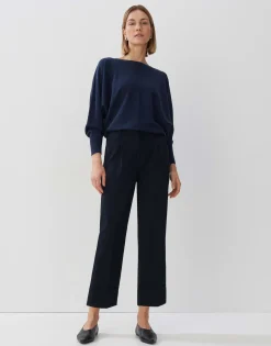 Gebreide Trui Taliya Detail Blauw Online Bestellen*OPUS Flash Sale