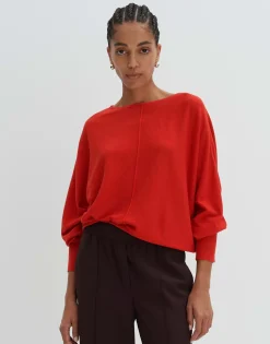 Gebreide Trui Taliya Detail Rood Online Bestellen*OPUS Fashion