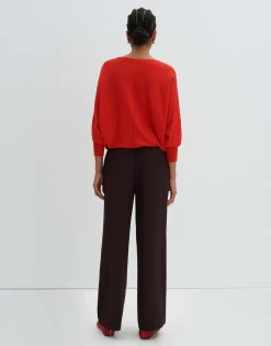Gebreide Trui Taliya Detail Rood Online Bestellen*OPUS Fashion