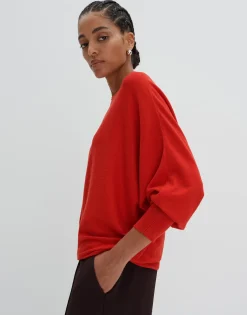 Gebreide Trui Taliya Detail Rood Online Bestellen*OPUS Fashion