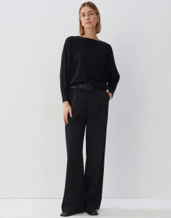 Gebreide Trui Taliya Detail Zwart Online Bestellen*OPUS Hot