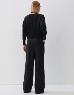 Gebreide Trui Taliya Detail Zwart Online Bestellen*OPUS Hot