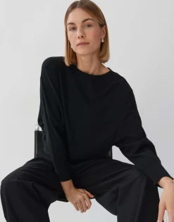 Gebreide Trui Taliya Detail Zwart Online Bestellen*OPUS Hot