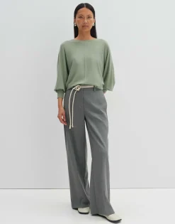 Gebreide Trui Taliya Line Groen Online Bestellen*OPUS Best Sale