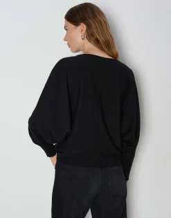 Gebreide Trui Taliya Line Zwart Online Bestellen*OPUS Shop