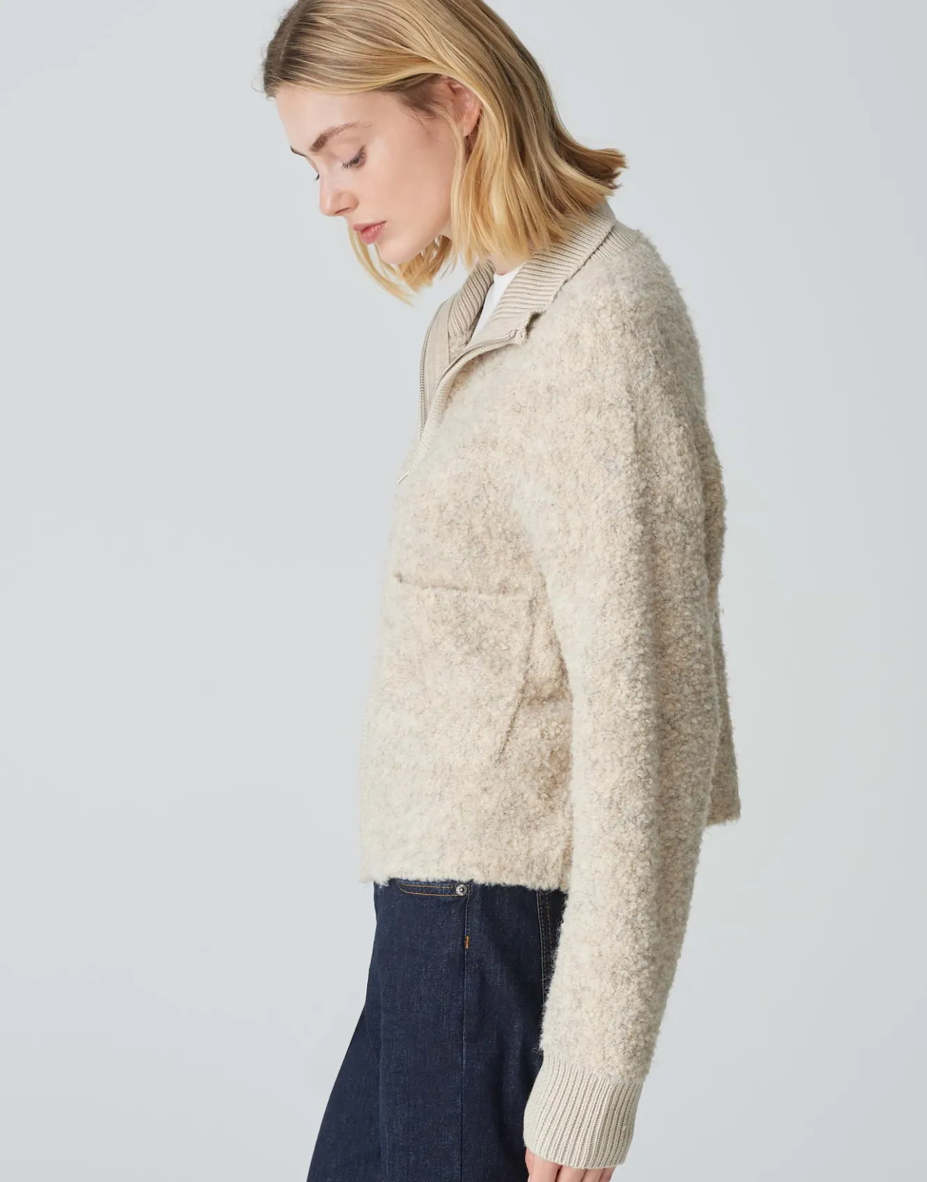 Gebreid Vest Darila Beige Online Bestellen*OPUS Hot