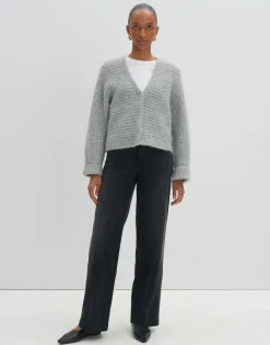 Gebreid Vest Timaria Grijs Online Bestellen*OPUS Hot