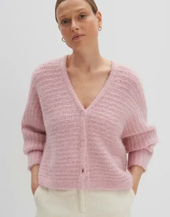 Gebreid Vest Timaria Roze Online Bestellen*OPUS Shop