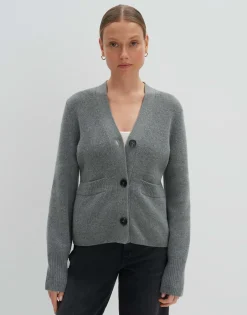 Gebreid Vest Timila Grijs Online Bestellen*OPUS Shop